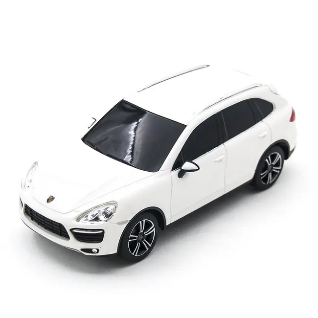 MASINA CU TELECOMANDA PORSCHE CAYENNE TURBO ALB CU SCARA 1 LA 24 VIVRas46100_Alb