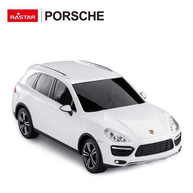 MASINA CU TELECOMANDA PORSCHE CAYENNE TURBO ALB CU SCARA 1 LA 24 VIVRas46100_Alb