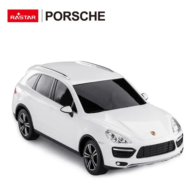 MASINA CU TELECOMANDA PORSCHE CAYENNE TURBO ALB CU SCARA 1 LA 24 VIVRas46100_Alb