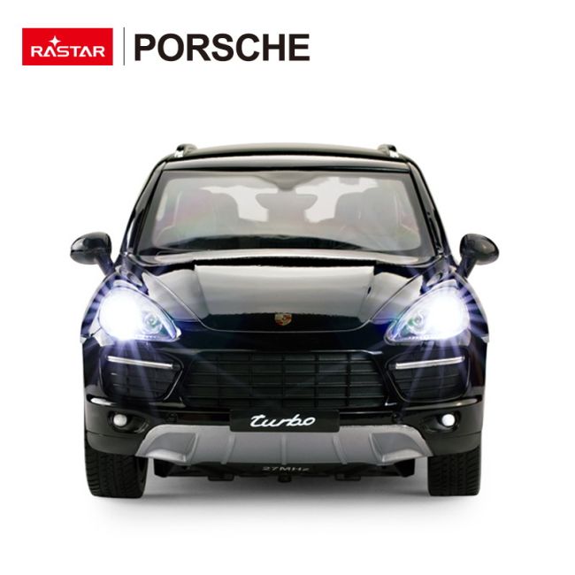 MASINA CU TELECOMANDA PORSCHE CAYENNE TURBO NEGRU CU SCARA 1 LA 14 VIVRas42900_Negru