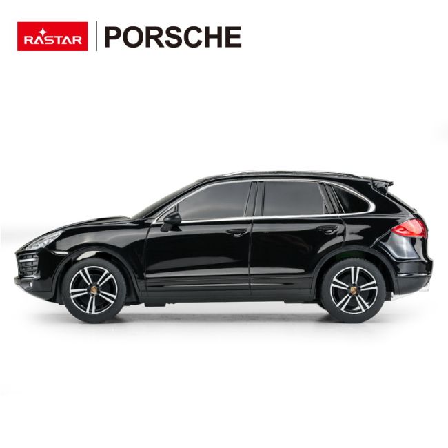 MASINA CU TELECOMANDA PORSCHE CAYENNE TURBO NEGRU CU SCARA 1 LA 24 VIVRas46100_Negru