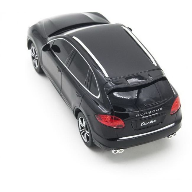 MASINA CU TELECOMANDA PORSCHE CAYENNE TURBO NEGRU CU SCARA 1 LA 24 VIVRas46100_Negru