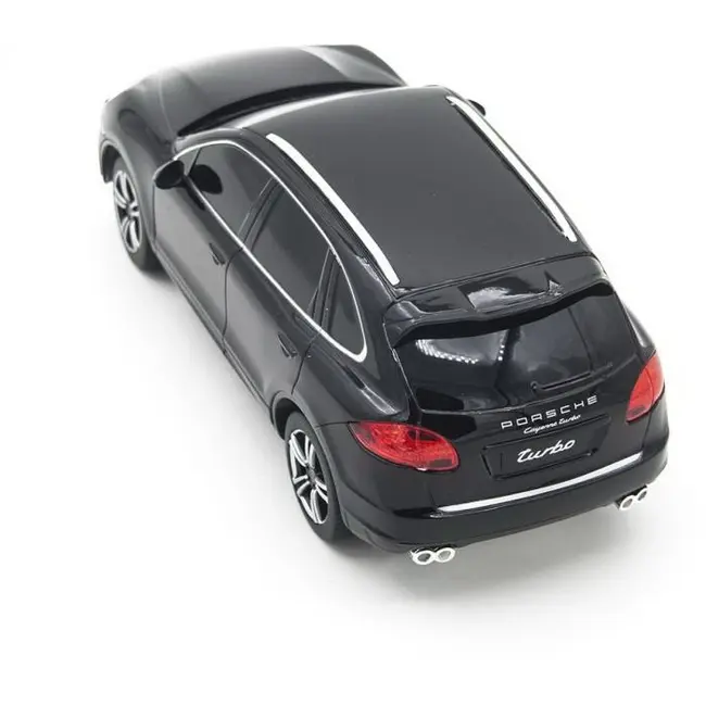 MASINA CU TELECOMANDA PORSCHE CAYENNE TURBO NEGRU CU SCARA 1 LA 24 VIVRas46100_Negru