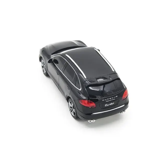 MASINA CU TELECOMANDA PORSCHE CAYENNE TURBO NEGRU CU SCARA 1 LA 24 VIVRas46100_Negru