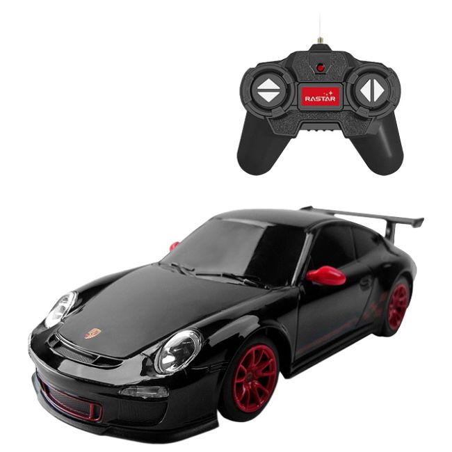 MASINA CU TELECOMANDA PORSCHE CAYENNE TURBO NEGRU CU SCARA 1 LA 24 VIVRas46100_Negru