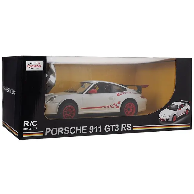 MASINA CU TELECOMANDA PORSCHE GT3 ALB CU SCARA 1 LA 14 VIVRas42800_Alb
