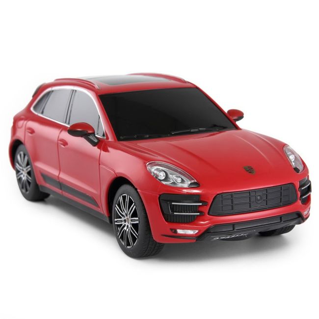 MASINA CU TELECOMANDA PORSCHE MACAN TURBO ROSU CU SCARA 1 LA 24 VIVRas71800_Rosu