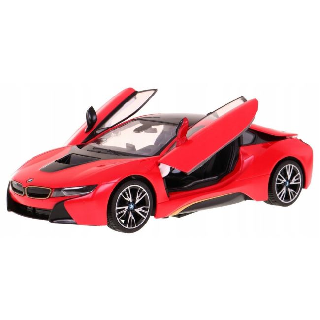 MASINUTA METALICA BMW I8 ROSU SCARA 1 LA 24 VIVRas56500_Rosu