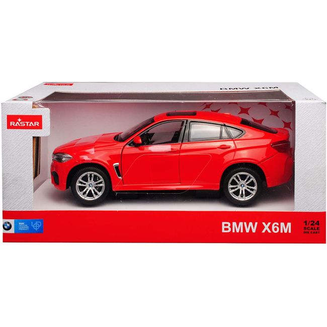 MASINUTA METALICA BMW X6M ROSU SCARA 1 LA 24 VIVRas56600_Rosu