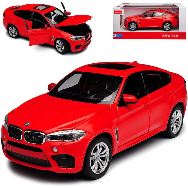 MASINUTA METALICA BMW X6M ROSU SCARA 1 LA 24 VIVRas56600_Rosu