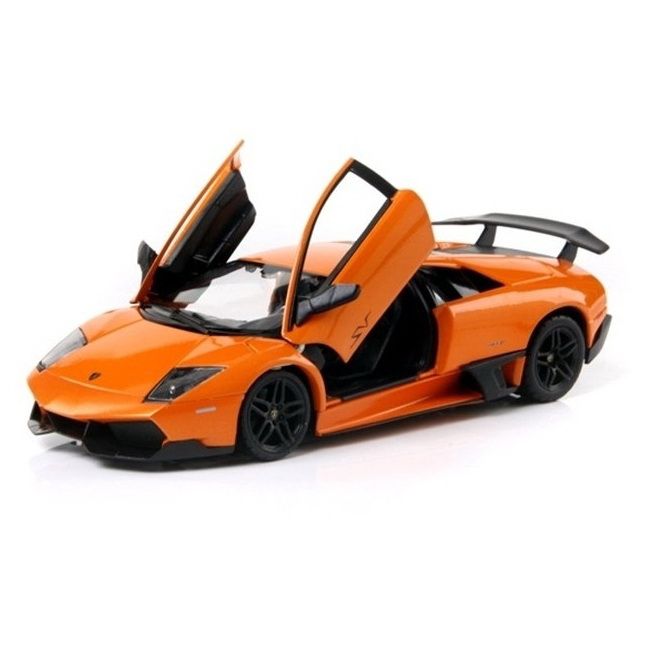 MASINUTA METALICA  LAMBORGHINI MURCIELAGO LP670-4 PORTOCALIU SCARA 1 LA 24 VIVRas39300_Portocaliu