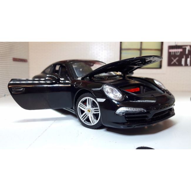 MASINUTA METALICA PORSCHE 911 NEGRU SCARA 1 LA 24 VIVRas56200_Negru