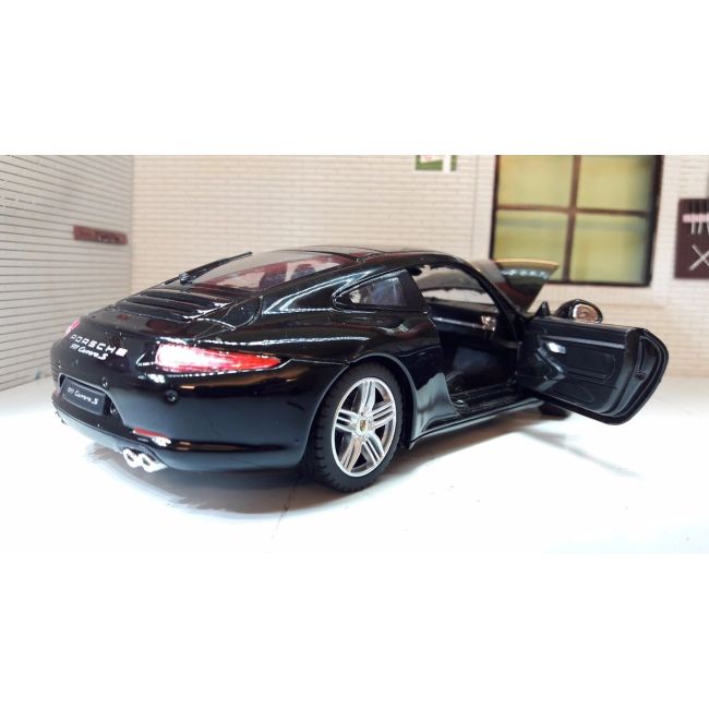 MASINUTA METALICA PORSCHE 911 NEGRU SCARA 1 LA 24 VIVRas56200_Negru