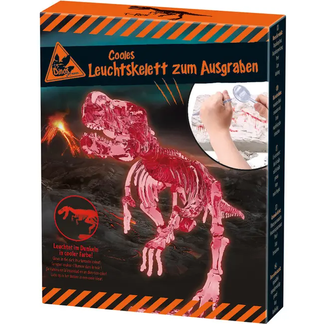 Kit pentru excavare dinozaur fosforescent Moses MS40226 BBJMS40226_Roz
