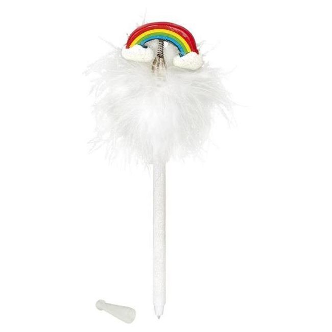 Pix Curcubeu cu PomPom Moses MS26183 BBJMS26183_Alb