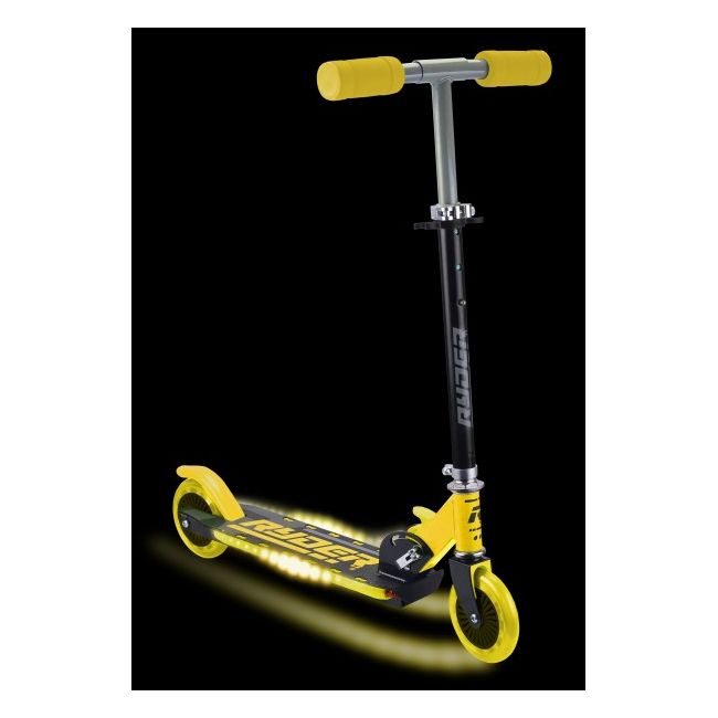 Trotineta pentru copii cu 2 roti Saica Ryder Led Galben - SOLSA3225