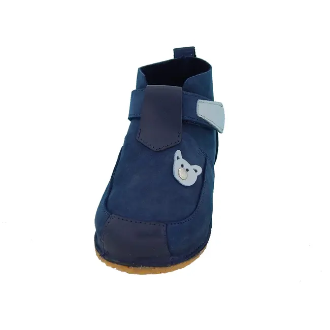 Pantofi Barefoot din piele naturala Baby Fox Bleumarin - recomandati pentru primii pasi - FOX50002