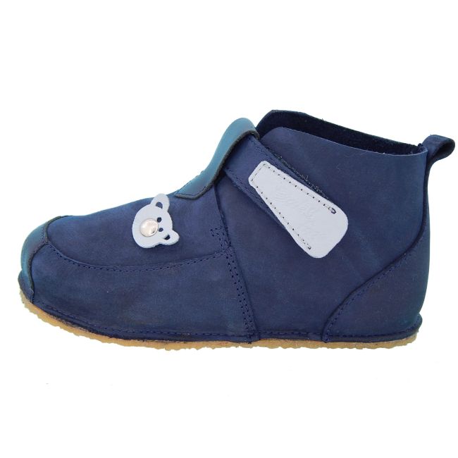 Pantofi Barefoot din piele naturala Baby Fox Bleumarin - recomandati pentru primii pasi - FOX50002