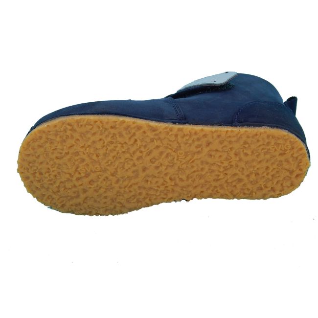 Pantofi Barefoot din piele naturala Baby Fox Bleumarin - recomandati pentru primii pasi - FOX50002