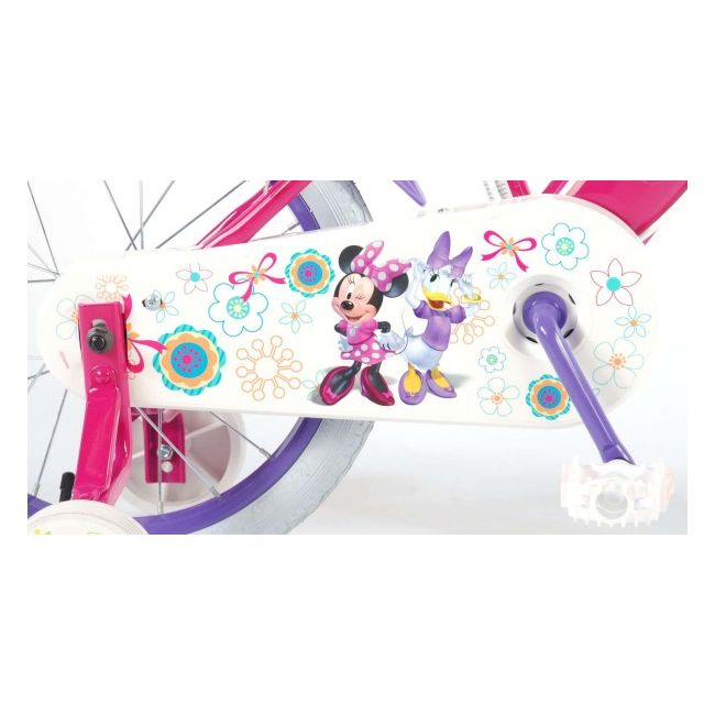 Bicicleta copii Volare Minnie Mouse cu roti ajutatoare 16 INCH cu 2 frane mana - SOLVOL31626-CH-IT