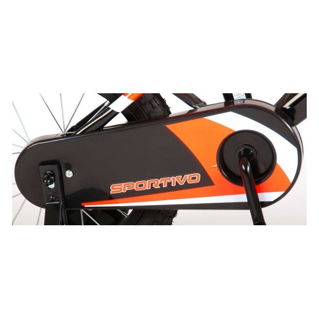 Bicicleta copii Volare Sportivo Portocaliu 14 inch cu frana de mana si sticla apa - SOLVOL2042