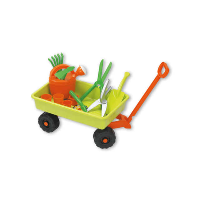 Carucior si set de unelte de gradinarit de jucarie - OKEAGI6970-0000