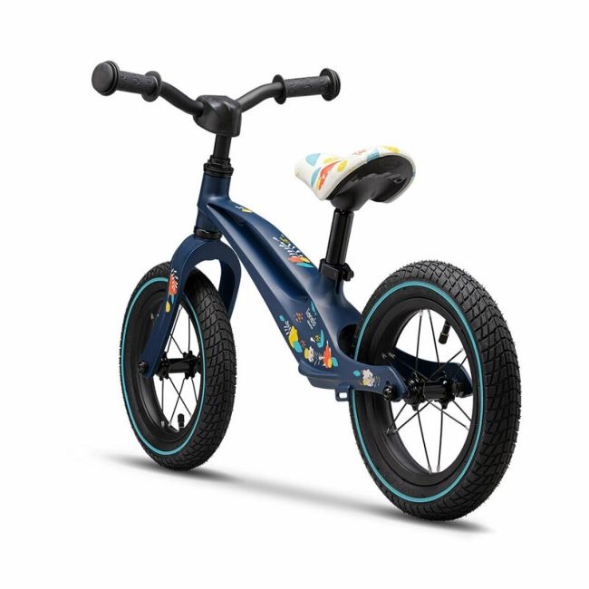 Lionelo - Bicicleta cu roti gonflabile, fara pedale, 12 , Bart, Albastru BYNLOE-BART_AIR_BLUE_NAVY