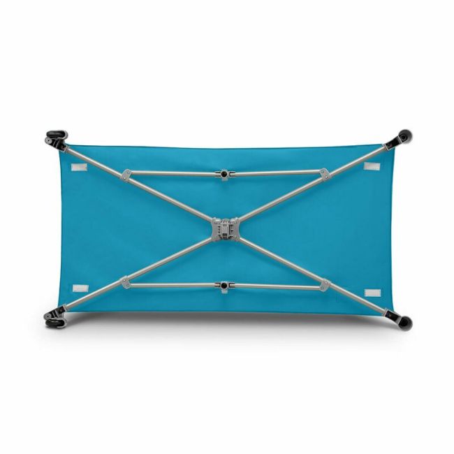Lionelo - Patut pliant cu un nivel Stefi din Metal, Poliester, 120x60 cm, Turquoise BYNLO-STEFI_GREEN_TURQUOISE