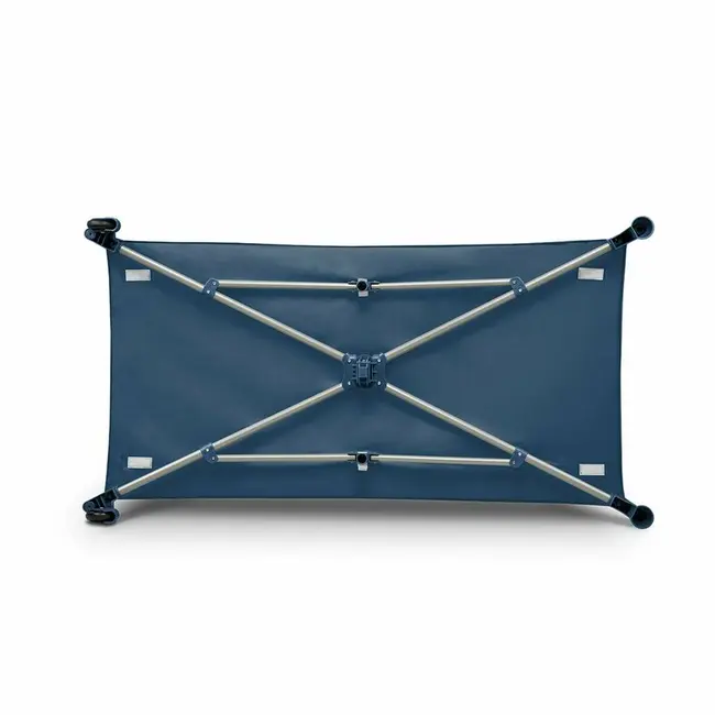 Lionelo - Patut pliant cu un nivel Stefi Rose din Metal, Poliester, 120x60 cm, Roz BYNLO-STEFI_PINK_ROSE