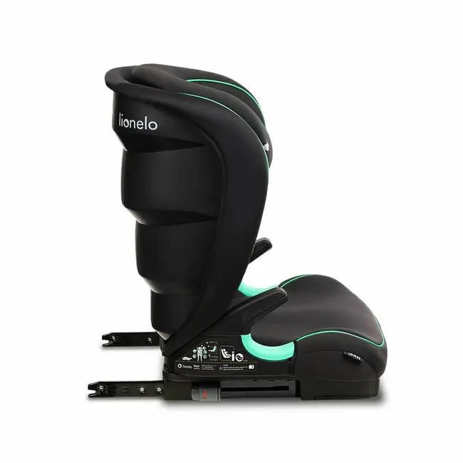 Lionelo - Scaun auto Neal Onix Spatar reglabil, Baza i-size, 15-36 Kg, cu Isofix, Negru BYNLO-NEAL_BLACK_ONYX