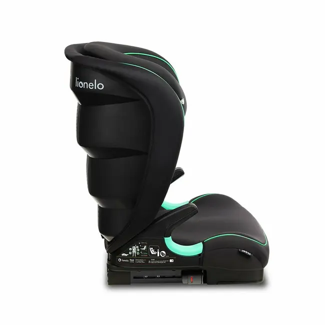 Lionelo - Scaun auto Neal Onix Spatar reglabil, Baza i-size, 15-36 Kg, cu Isofix, Negru BYNLO-NEAL_BLACK_ONYX