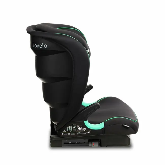 Lionelo - Scaun auto Neal Onix Spatar reglabil, Baza i-size, 15-36 Kg, cu Isofix, Negru BYNLO-NEAL_BLACK_ONYX
