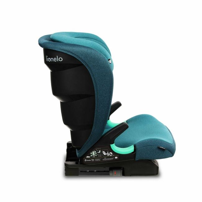 Lionelo - Scaun auto Neal Turquoise Spatar reglabil, Baza i-size, 15-36 Kg, cu Isofix, Verde BYNLO-NEAL_GREEN_TURQUOISE