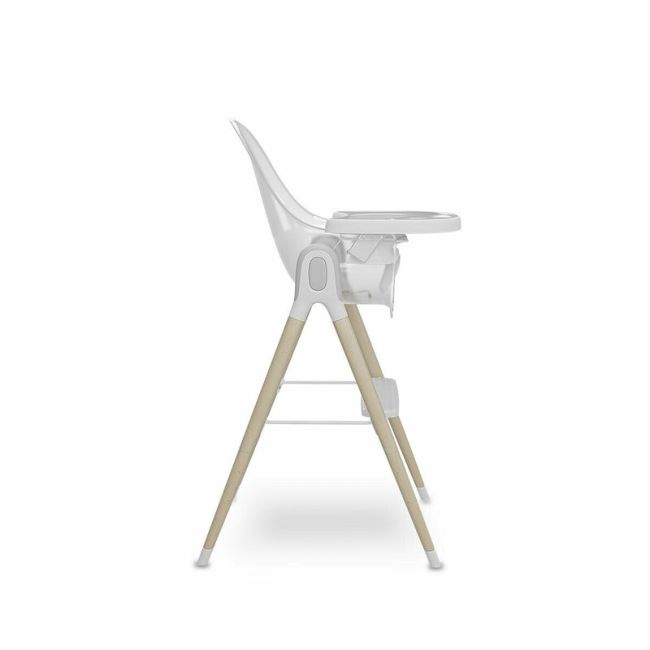 Lionelo - Scaun de masa Reglabil Maya 3 pozitii de inclinare din Lemn, Metal, Plastic, Alb BYNLO-MAYA_WHITE