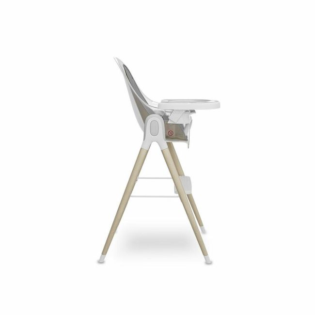 Lionelo - Scaun de masa Reglabil Maya 3 pozitii de inclinare din Lemn, Metal, Plastic, Alb BYNLO-MAYA_WHITE