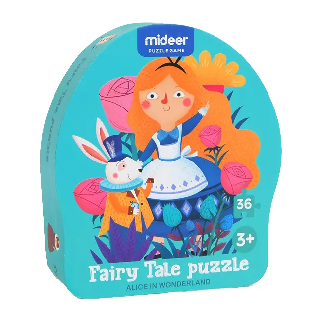 Puzzle poveste &acirc; Alice in tara minunilor, 36 piese Mideer MD3058 BBJMD3058_Initiala