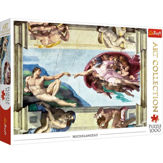 PUZZLE TREFL 1000 MICHELANGELO CREAREA LUI ADAM VIV10590
