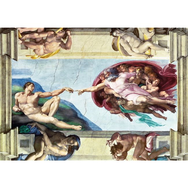 PUZZLE TREFL 1000 MICHELANGELO CREAREA LUI ADAM VIV10590