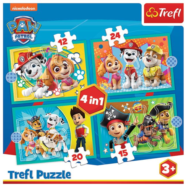 PUZZLE TREFL 4IN1 PATRULA CATELUSILOR VIV34346