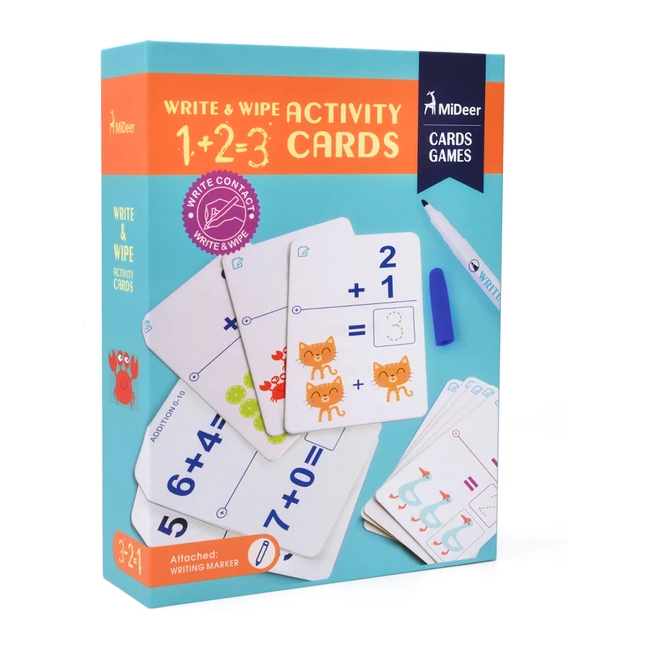 Cartonase Scrie si Sterge Matematica Mideer MD1034 BBJMD1034_Initiala