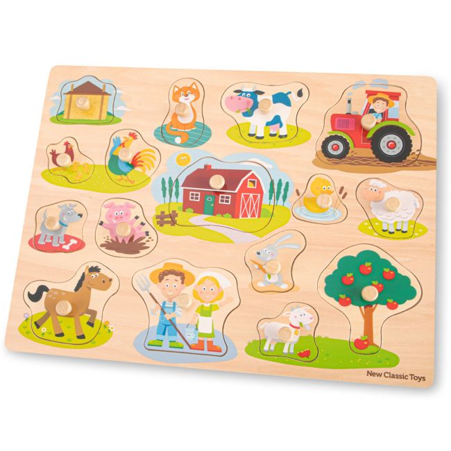 Puzzle lemn Ferma 17 piese NEW - NC10440
