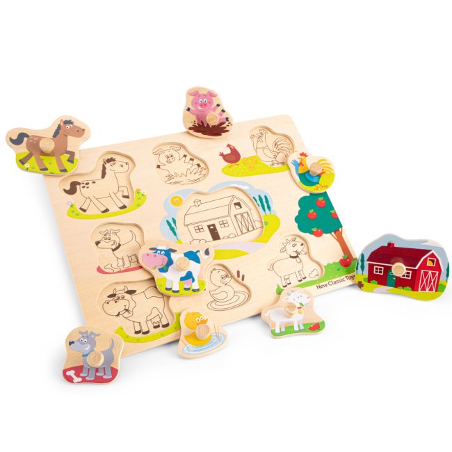 Puzzle lemn Ferma 9 piese NEW - NC10430