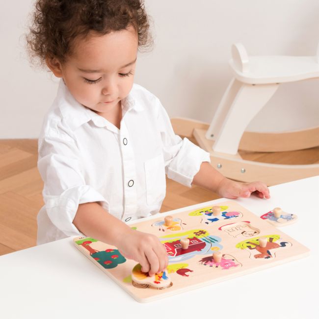 Puzzle lemn Ferma 9 piese NEW - NC10430