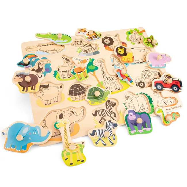 Puzzle lemn Safari 17 piese NEW - NC10441
