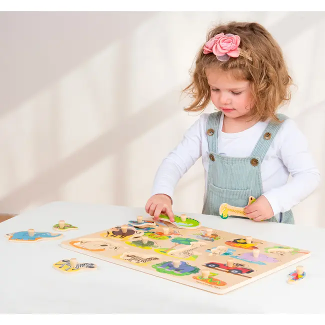 Puzzle lemn Safari 17 piese NEW - NC10441