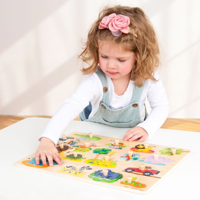 Puzzle lemn Safari 17 piese NEW - NC10441