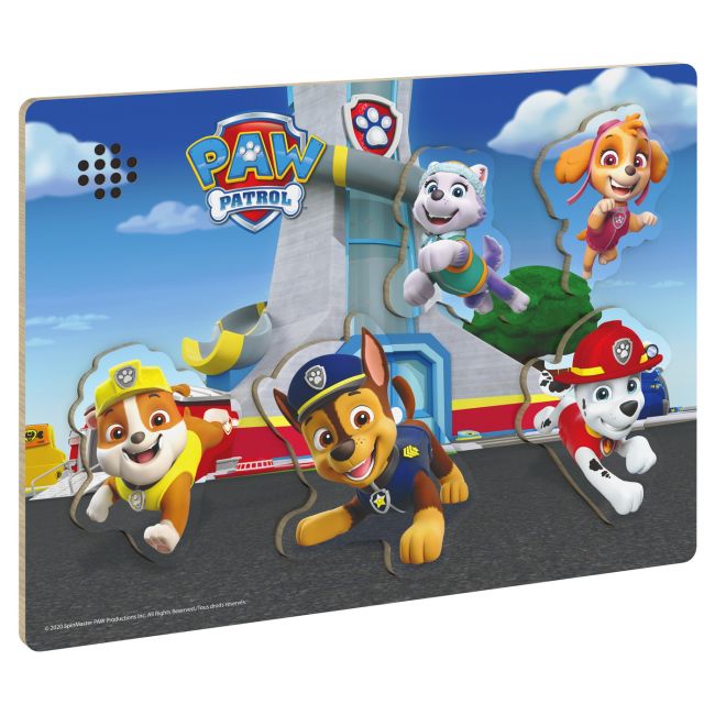 PATRULA CATELUSILOR PUZZLE DIN LEMN CU SUNETE SI FORME VIV6059998