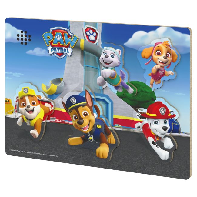 PATRULA CATELUSILOR PUZZLE DIN LEMN CU SUNETE SI FORME VIV6059998