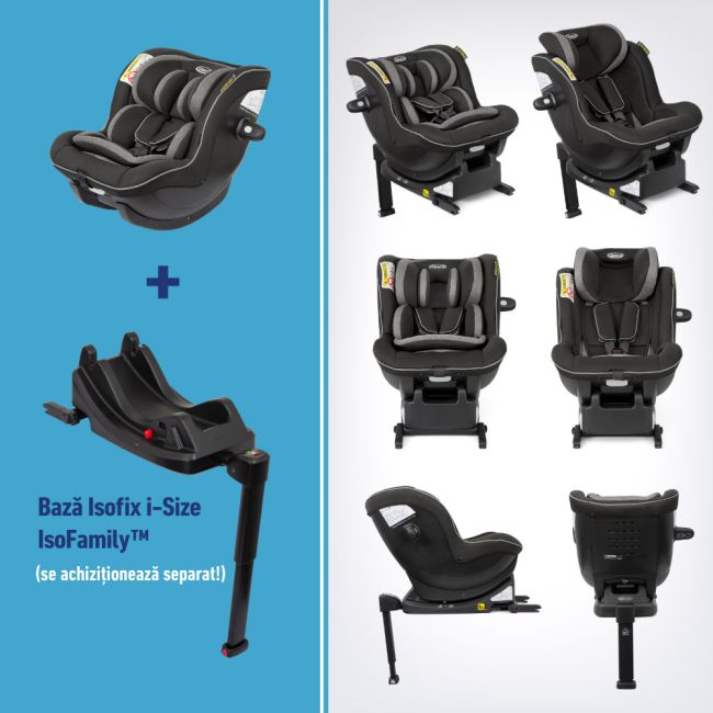 Scaun auto Graco Ascent i-Size Black ERFG8CB999BLCEU