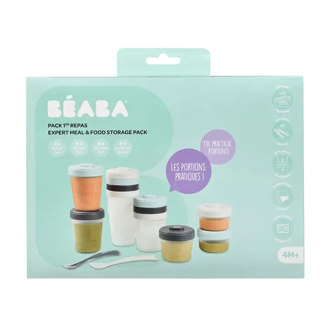Set 12 recipiente hrana Beaba Storm 2x90 ml, 4x150 ml, 6x250 ml ERFB913501
